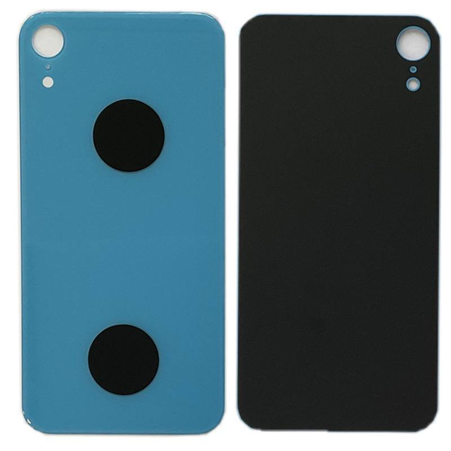 Задняя крышка для Apple iPhone Xr Голубой (стекло, широкий вырез под камеру)