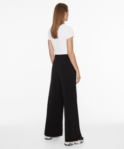 Oysho Широкие брюки с кнопками из мягкой ткани с модалом, черный