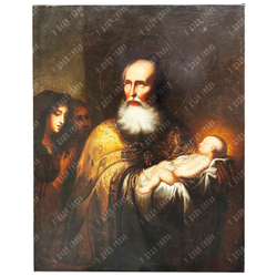 Неизвестный художник. Россия. Симеон Богоприимец. Первая половина - середина XIX века. Холст, масло.