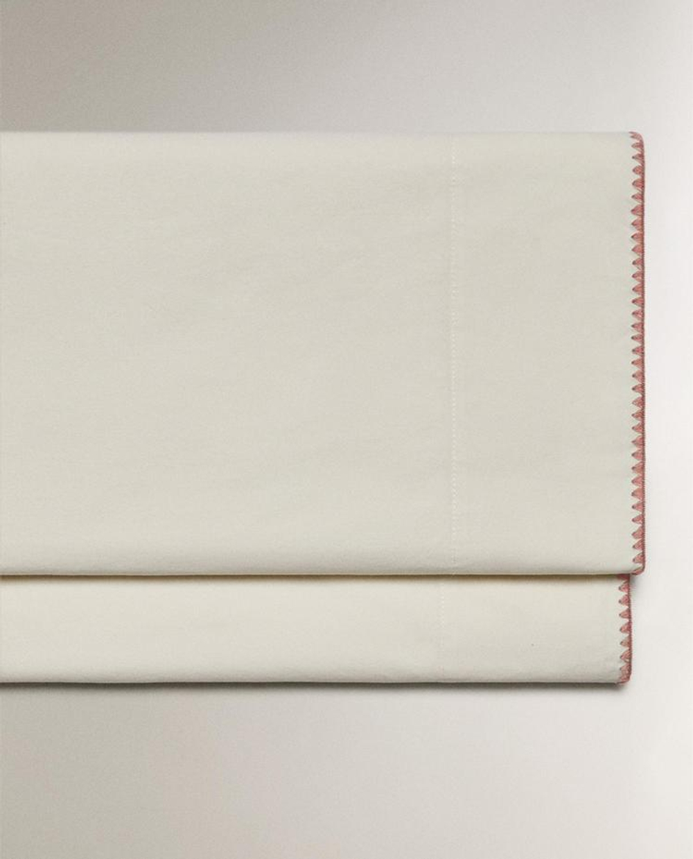 ZARA HOME ДЕТСКАЯ ПРОСТЫНЯ С ВЫШИВКОЙ, РОЗОВЫЙ