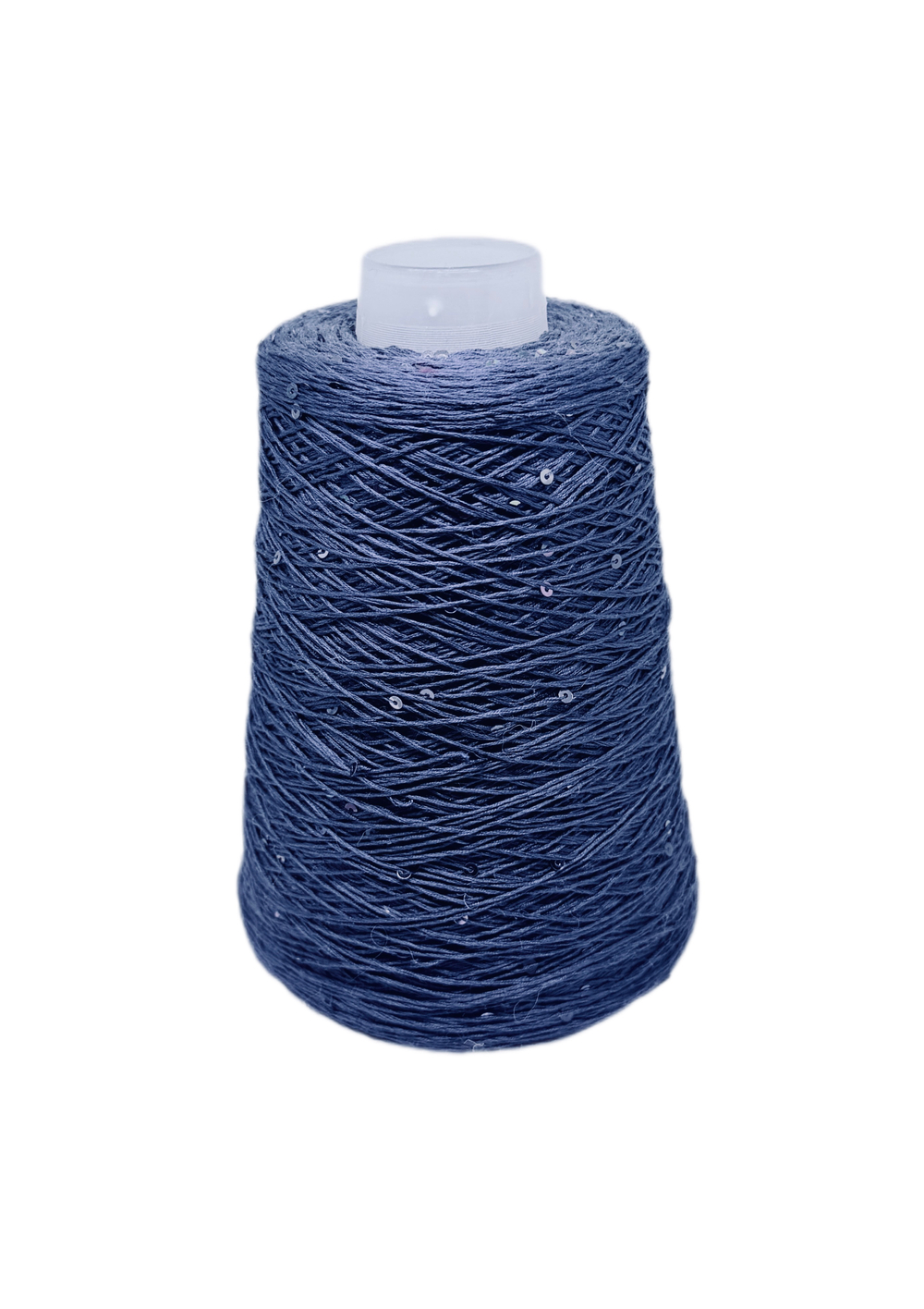 Пряжа на бобине (Италия)95% хлопок с пайетками 5% п/л 100г-450м 350г