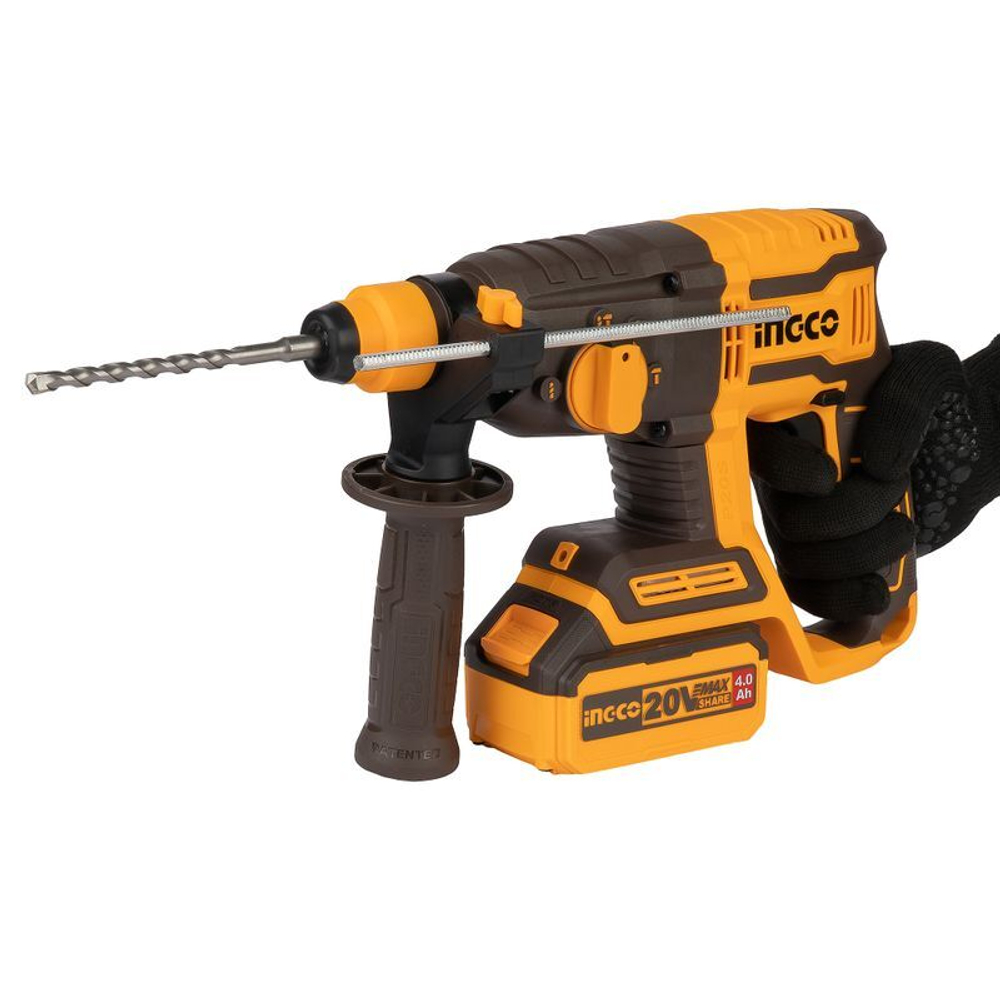Перфоратор аккумуляторный INGCO INDUSTRIAL CRHLI202081 4 Ач 20 В