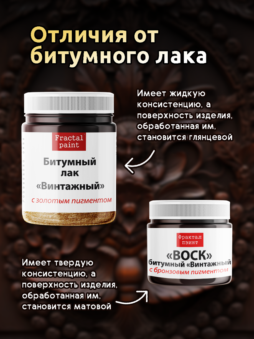 Воск битумный патинирующий с бронзовым пигментом