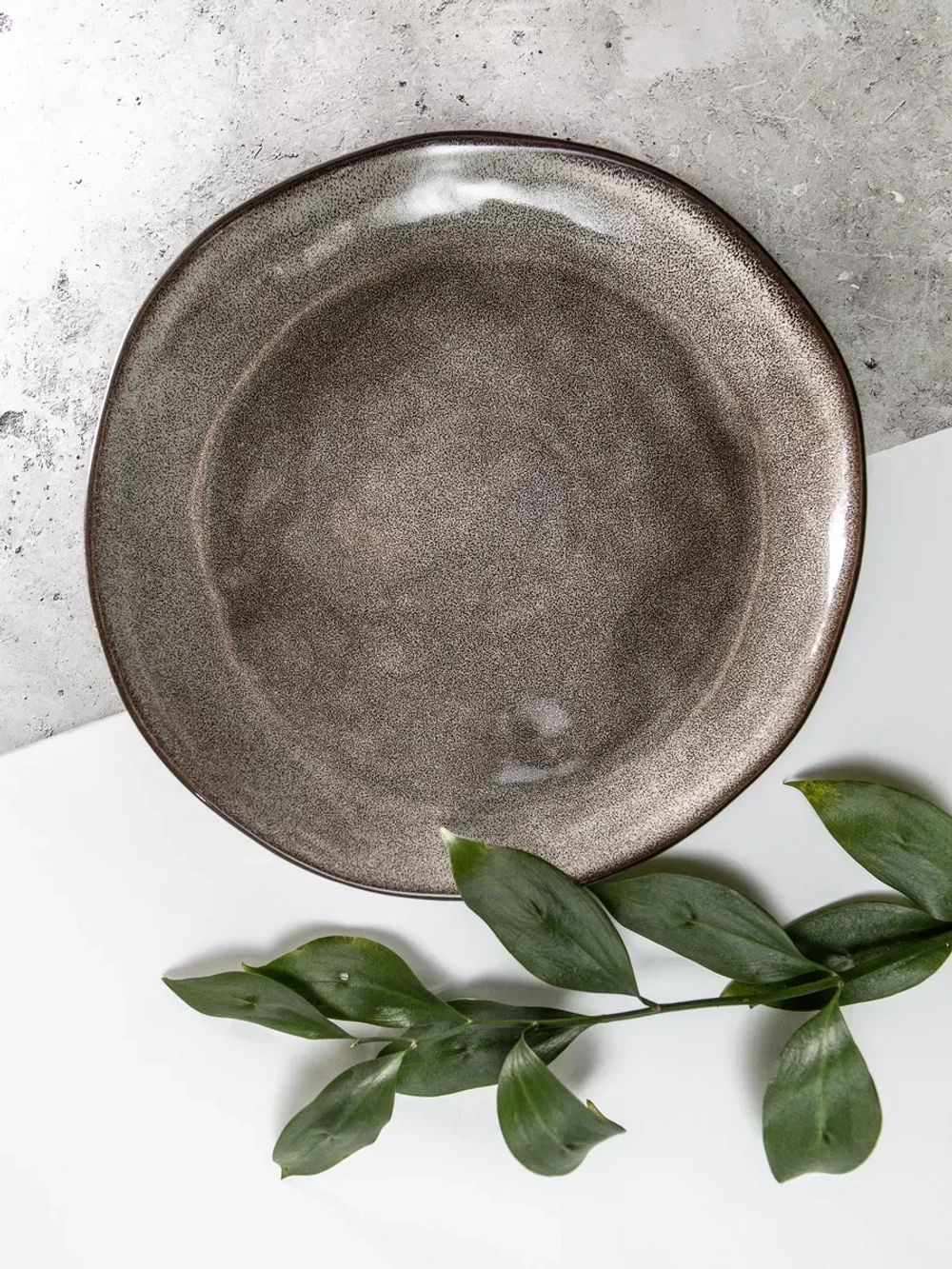 Тарелка плоская, Мокко 21 см - 6 шт.