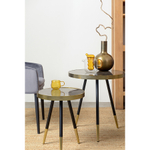 Столик Bergenson Bjorn Hedda, 55 см, черный/матовое золото