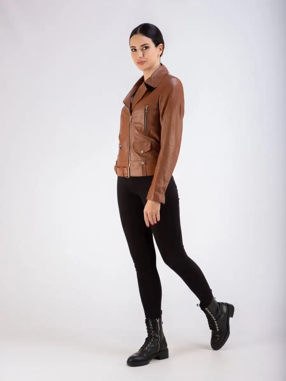 Косуха женская кожаная натуральная куртка Турция