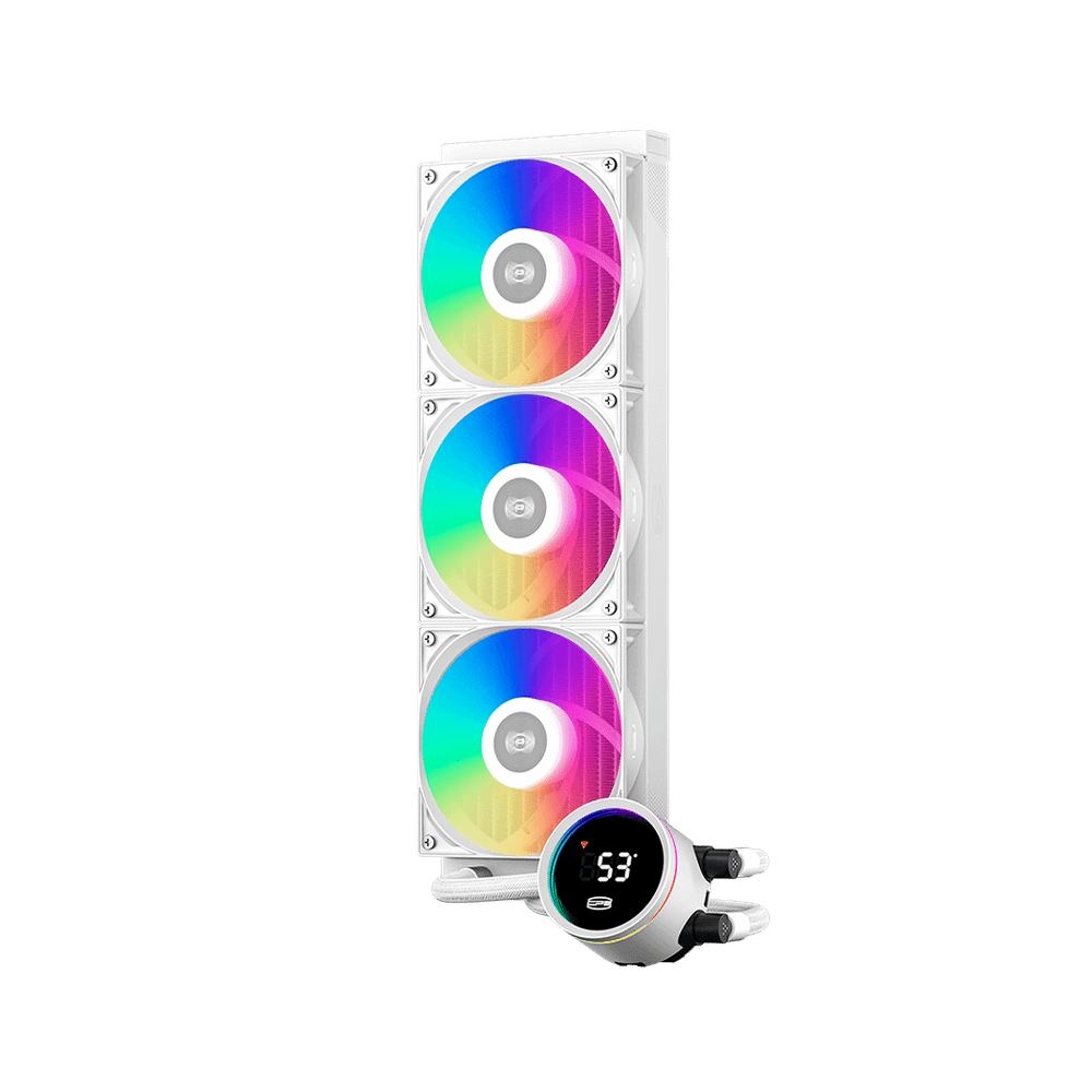 Водяное охлаждение для CPU PCCooler DA360 Pro ARGB Digital WH TDP 300W Intel/AMD Белый