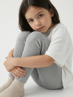 Леггинсы вязаные детские серый