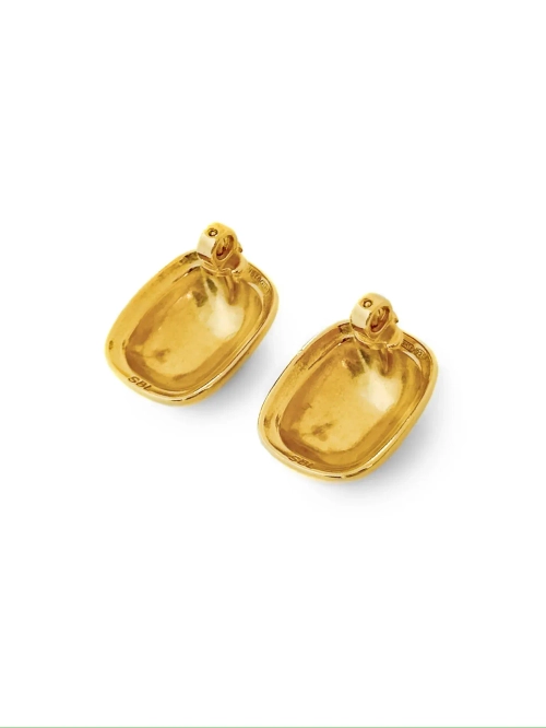 Серьги "Пуговицы" в золочении