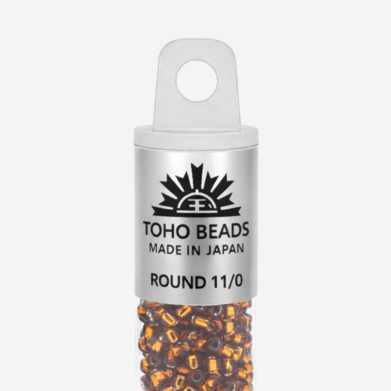 Японский бисер TOHO Round 11/0 (№34), с внутренним серебрением, прозрачный