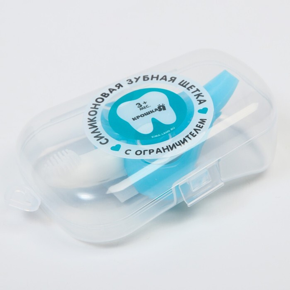 6930183 Зубная щетка "Банан" цвет голубой