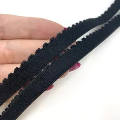 Резинка отделочная черная 12 мм, 641/12