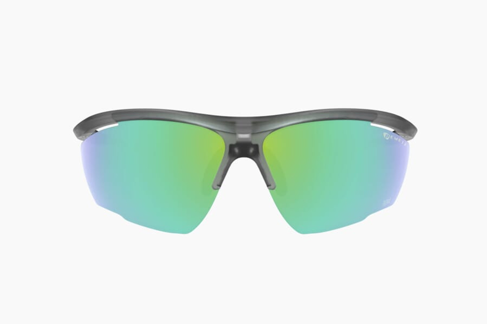 Спортивные очки с диоптриями Demetz Relief L / Matte Grey Crystal / Lime 67-13 Pink Mirror Green Cat.3