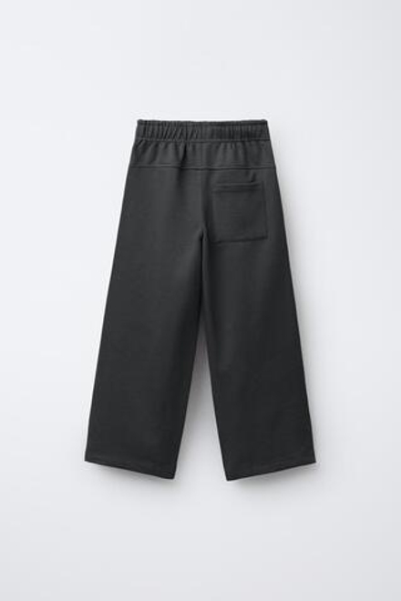 ZARA БРЮКИ STRAIGHT ИЗ МЯГКОЙ ТКАНИ С ЭТИКЕТКОЙ, АНТРАЦИТОВО-СЕРЫЙ