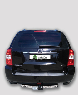 Фаркоп(прицепное) Лидер-Плюс для KIA CARNIVAL 2006-2014 (C НЕРЖ. ПЛАСТИНОЙ)(паспорт и сертификат в комплекте)(без электрики)K128-F(N)