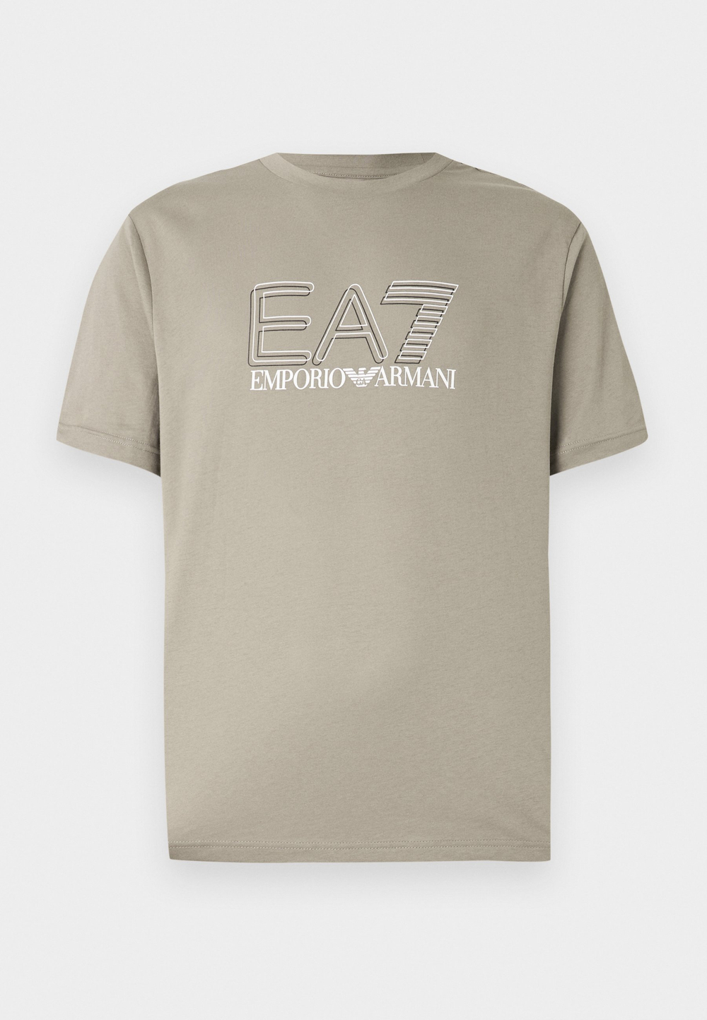 EA7 Emporio Armani UNISEX - Футболка с принтом - жареный кешью/песок