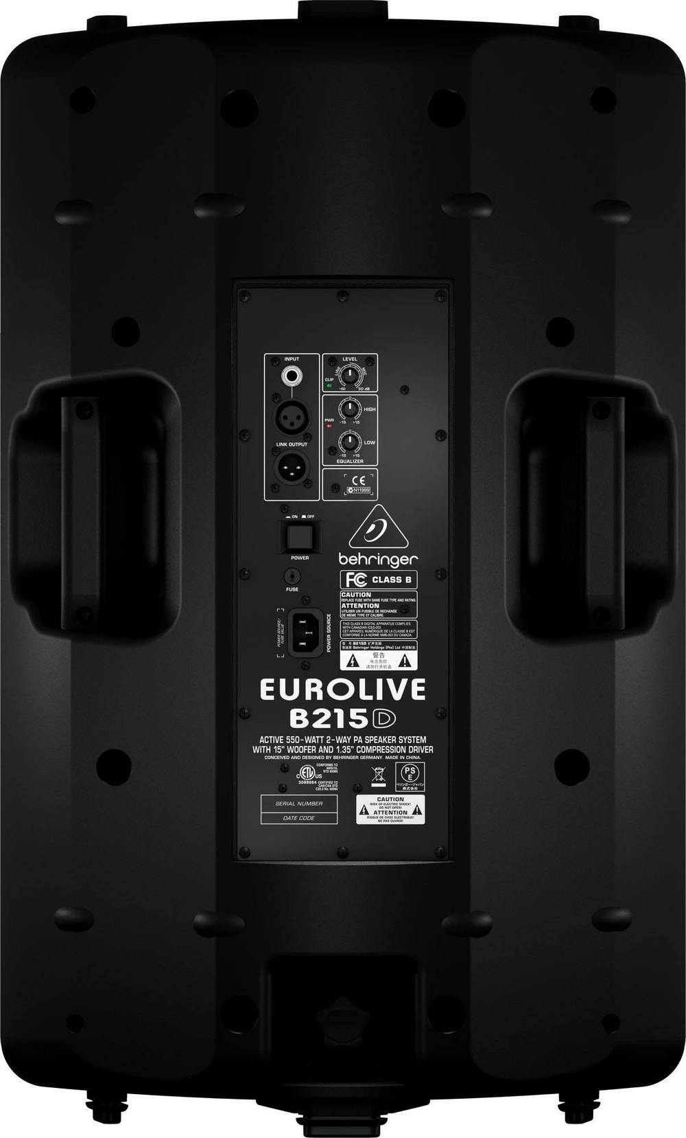 АКУСТИЧЕСКАЯ СИСТЕМА BEHRINGER B215D EUROLIVE