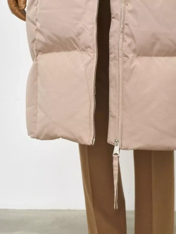 Пуховик длинный, бежевый, SilverFox