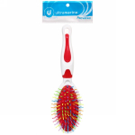 Расческа массажная «Raduga Beauty», овальная, цвет белый, 24,5см