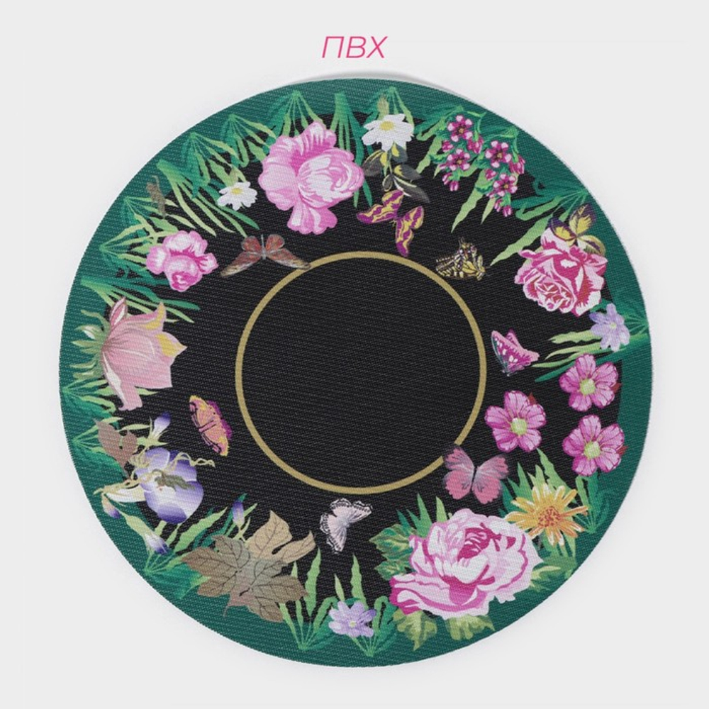 Салфетки сервировочные на стол Доляна «Роуз», 4 шт., d=38 см