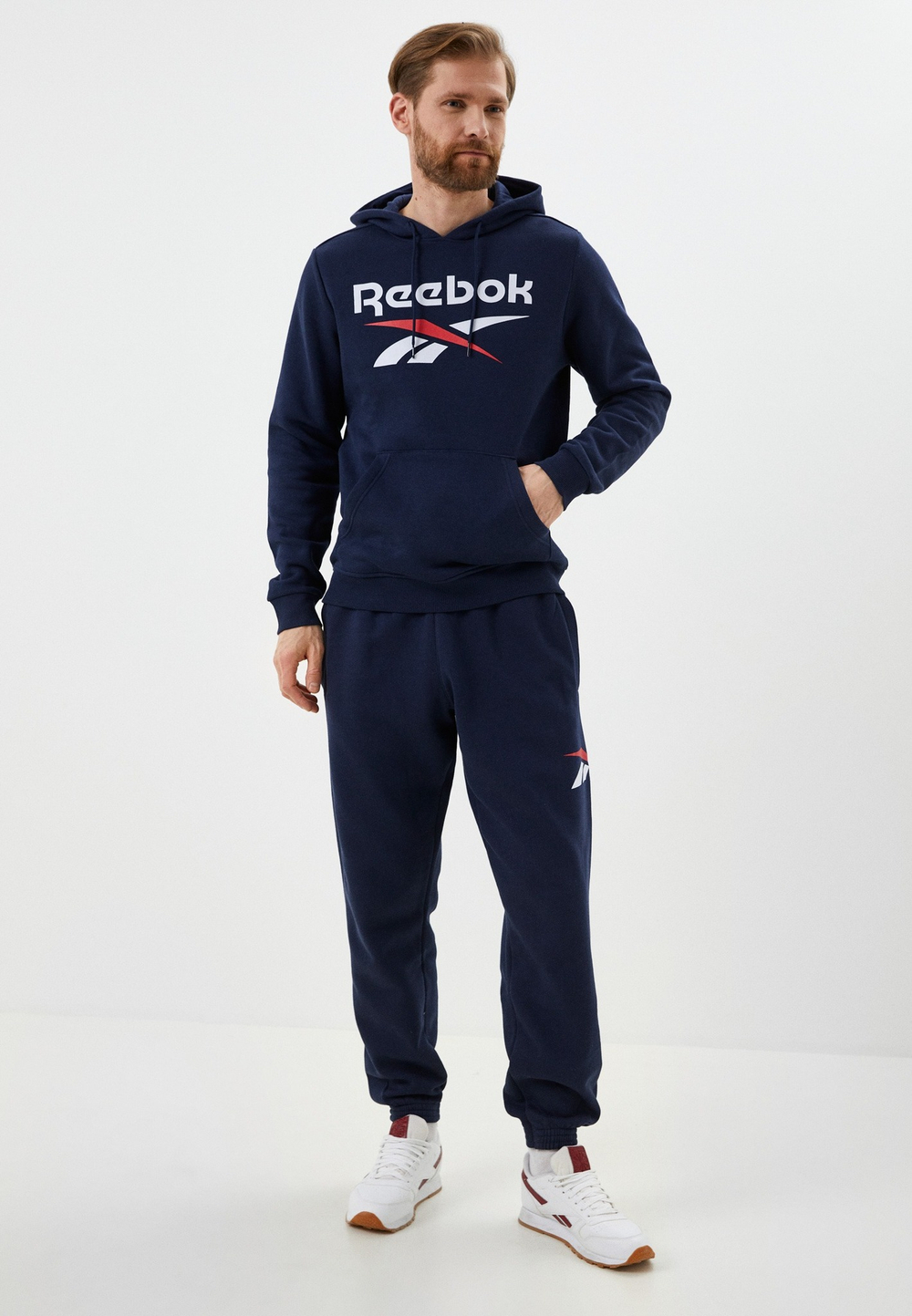 Толстовка мужская REEBOK RI BIG STACKED LOGO HOOD