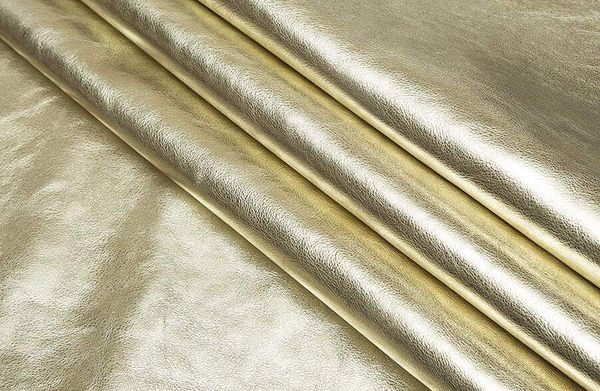 Кожа хром Элиста, 1,0-1,2 мм, светлое золото