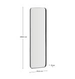 Черное металлическое зеркало Marco 55,5 x 150,5 см