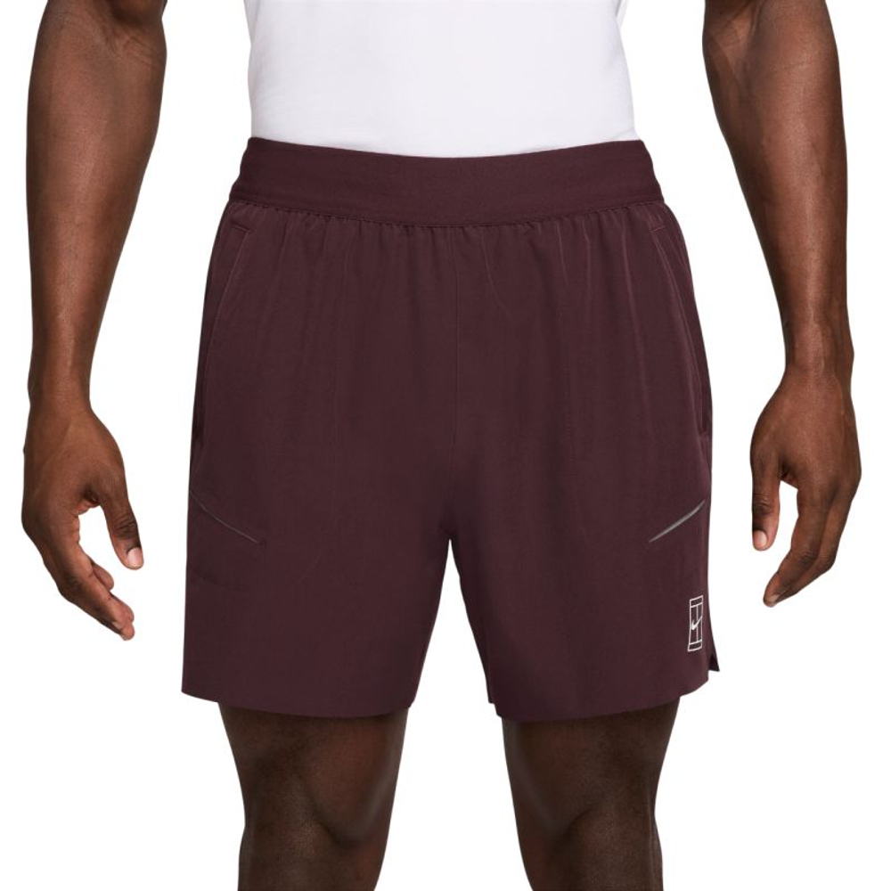 Теннисные шорты Nike Court Advantage Dri-Fit 6in Tennis - burgundy crush/white