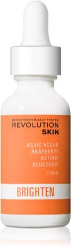 Revolution Skincare осветляющая увлажняющая сыворотка для унификации тона кожи Brighten Kojic Acid &amp; Raspberry Ketone Glucoside