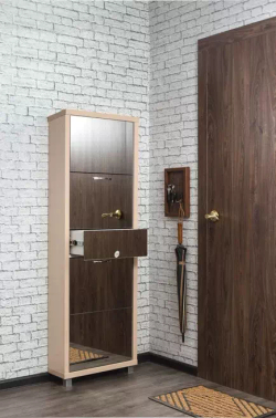 Обувница в прихожую для обуви Айрон Люкс Плюс 4 секции