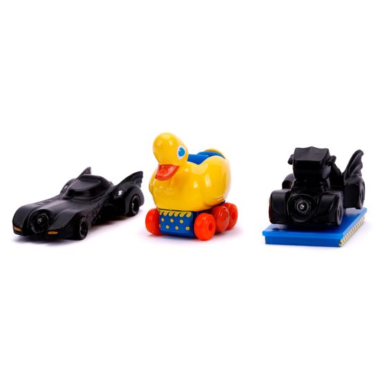 Набор Машинок Hollywood Rides Batman Return 3 1.65" 31656 1989 Batmobile 31657 The Penguin Duck 31658 Penguin Bat O' Ride 31616