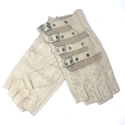 Перчатки женские кожа без пальцев Alady беж. 4пр.