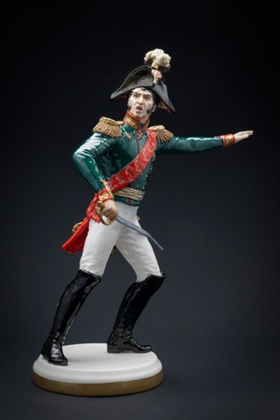 Статуэтка. Фарфор. Солдат. Раевский Николай Николаевич - Русский полководец. Россия