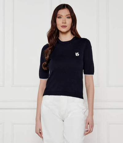 Шерстяной свитер BRENDO Ba&sh - темно-синий(1E25BREN)