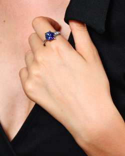 "Куб" кольцо в серебряном покрытии из коллекции "Леди" от Jenavi