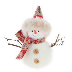 GAEM Изделие декоративное подвесное "Снеговик", L11,5 W6 H13 см, 2в.