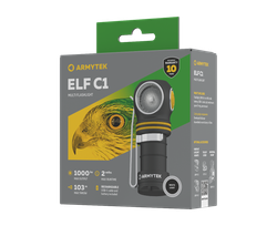 Мультифонарь светодиодный Armytek Elf C1 USB-C, 1100 лм, белый свет, аккумулятор