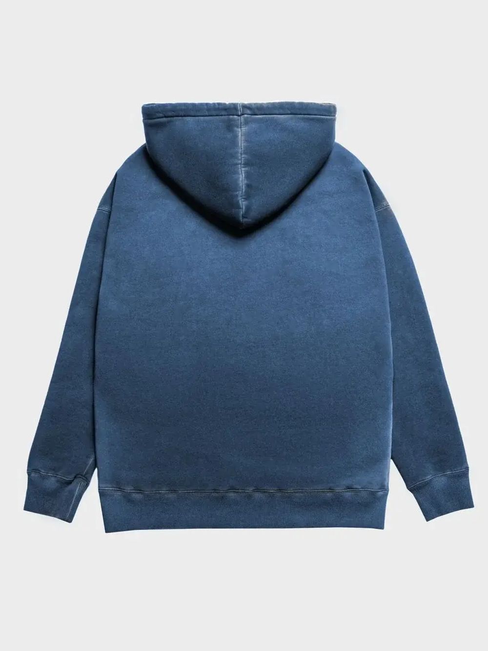 Худи Hardlunch garment dye синий