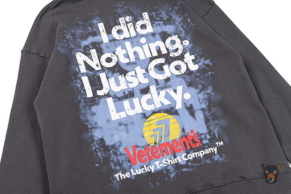 Худи Vetements "I did nothing"