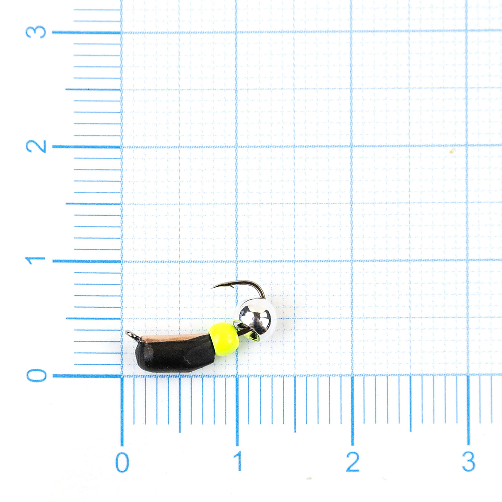 Мормышка Владимирская 616 "Гвоздик Тандем" с коронкой, 3мм, 1гр (10шт/уп)