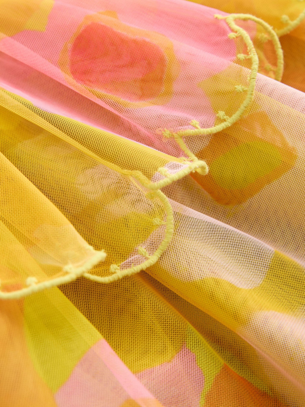 Платье для девочки Next AG9-800, Желтый, Розовый