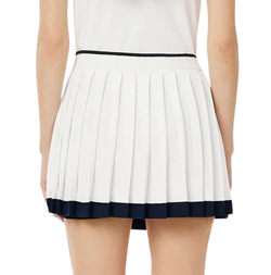 Теннисная юбка Lacoste Ultra Dry Tennis Heritage Stretch - white/blue navy