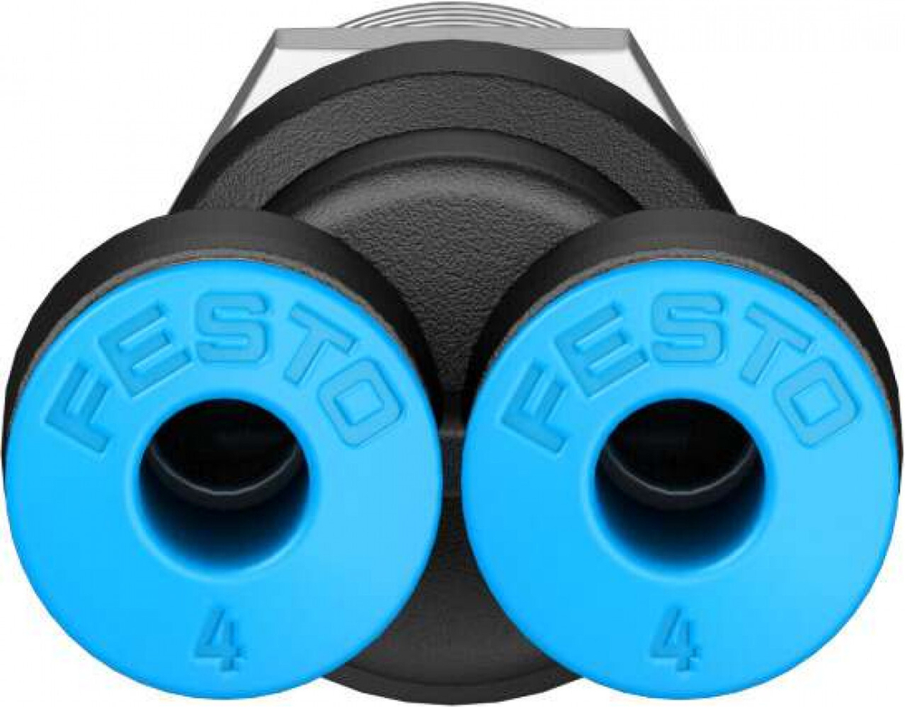 Разветвитель цанговый с резьбой Festo QSY-1/4-4 (комплект 10 шт)