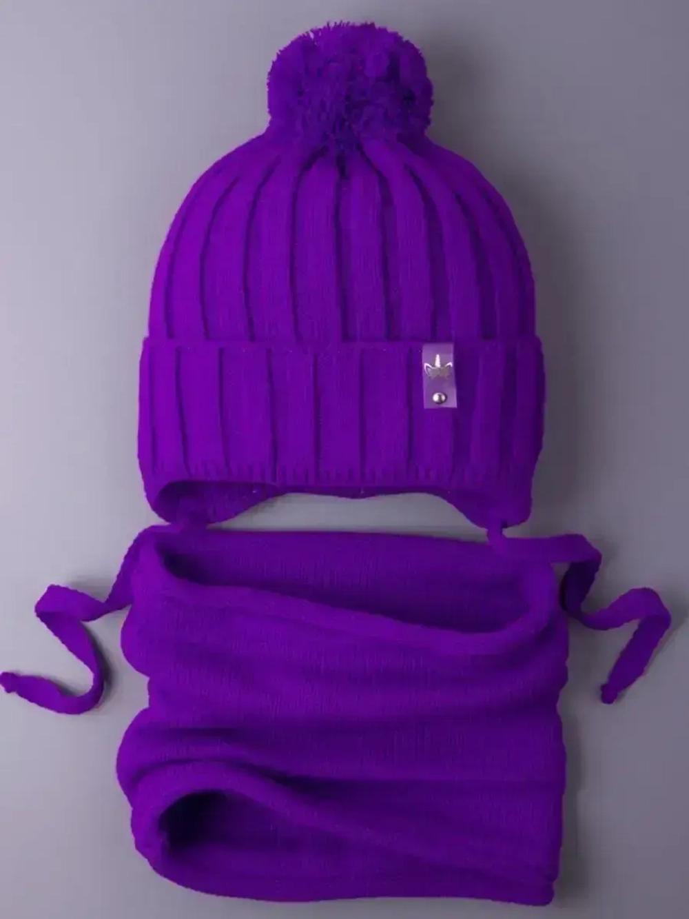 Шапка для девочек осенняя и снуд