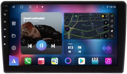 Магнитола без рамки (экран 10") - FarCar 856M QLED, Android 12, 8-ядер, CarPlay, 4G SIM-слот