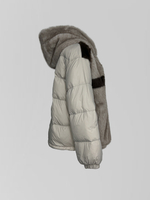 Куртка ALLURE YKE5225 с меховыми вставками и капюшоном