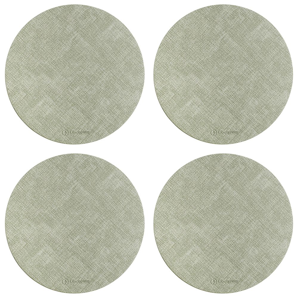 Набор из 4-х сервировочных салфеток Leanera, Ø35 см, мятные