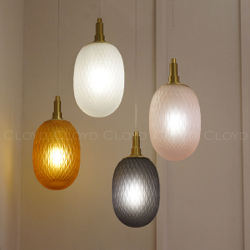 Подвесной светильник Cloyd ZAPFEN P1 / Ø13 см - латунь - розовое стекло (арт.11435)