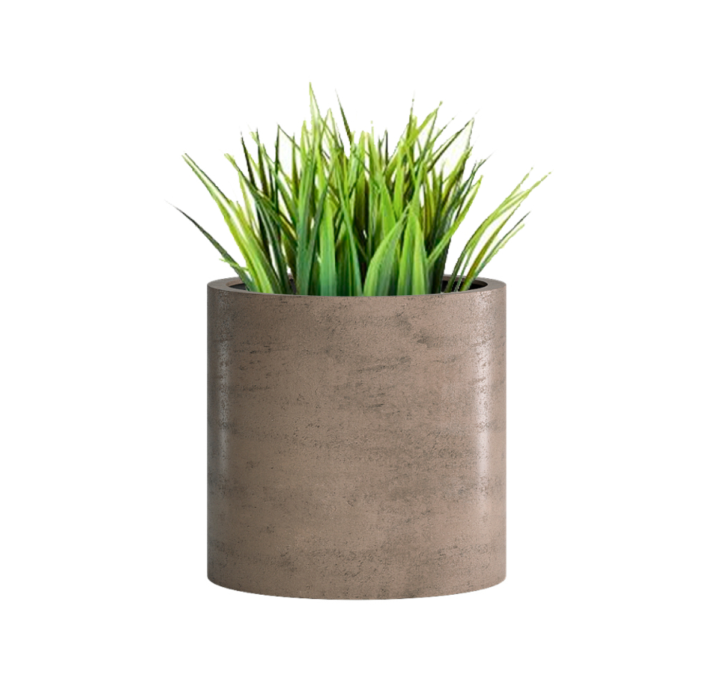 Кашпо, коллекция КОНКРИТ, форма ЦИЛИНДР