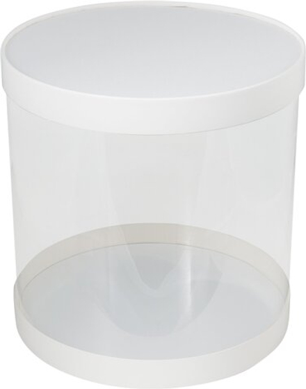 NEW Коробка для торта прозрачная ТУБУС 24х24 см